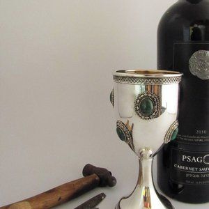 Handcrafted Sterling Silver Kiddush Cup | Timeless Heirloom Shabbat Wine Goblet